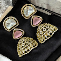 Sona Covering Heritage Shine Gold Plated Austrian Stone Dangler Earrings