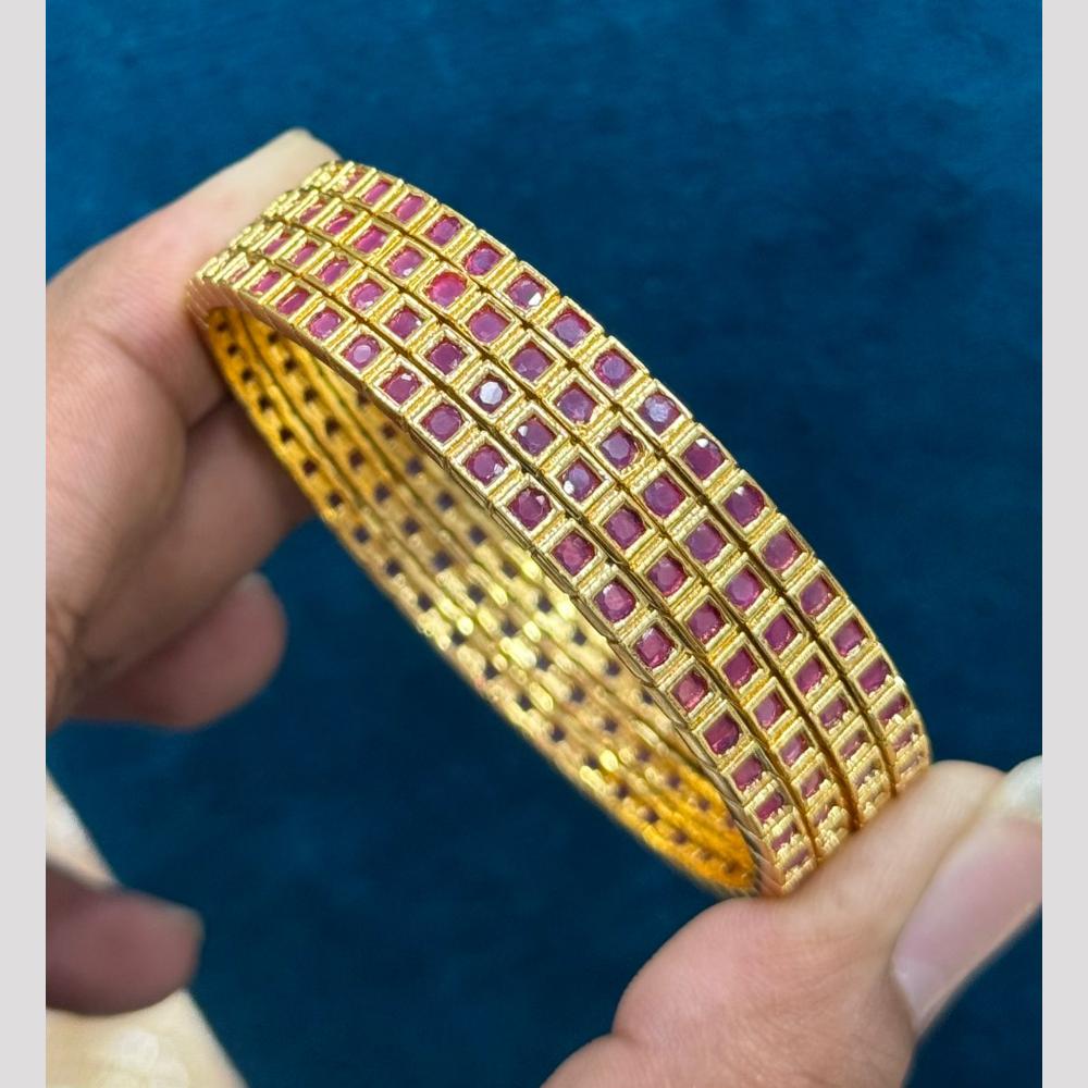 Sona Covering Royal Radiance Pota Stone Bangles Set
