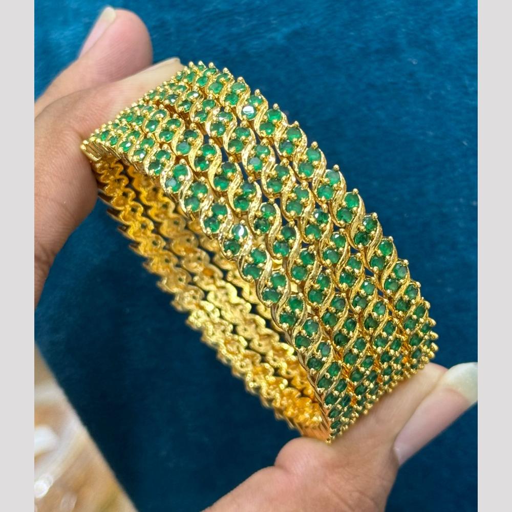 Sona Covering Royal Radiance Pota Stone Bangles Set