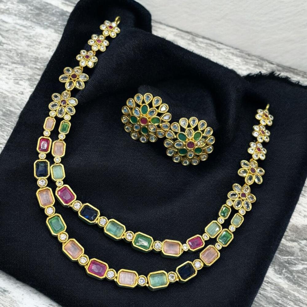 Sona Covering Trendy Crystal Stone Set for Daily & Party Wear