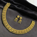 Sona Covering Ethnic Maharashtrian Thushi Choker Necklace Set with Earrings