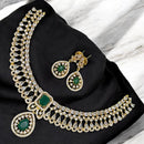 Sona Covering American Diamond Necklace Set with Matching Earrings