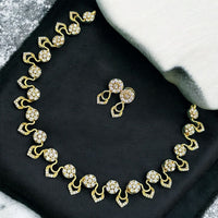 Sona Covering Austrian Stone Designer Necklace set 