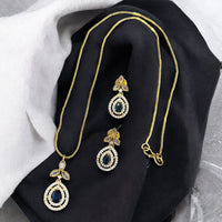 Sona Covering Sparkle Rhythm Austrian Stone Necklace Set