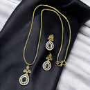 Sona Covering Sparkle Rhythm Austrian Stone Necklace Set