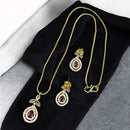 Sona Covering Sparkle Rhythm Austrian Stone Necklace Set