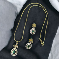 Sona Covering Sparkle Rhythm Austrian Stone Necklace Set