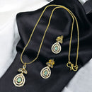Sona Covering Sparkle Rhythm Austrian Stone Necklace Set