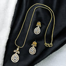 Sona Covering Sparkle Rhythm Austrian Stone Necklace Set