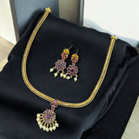 Sona Covering Royal Radiance Pota And Pearl Necklace Set