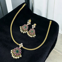 Sona Covering Royal Radiance Pota And Pearl Necklace Set