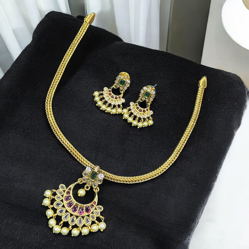 Sona Covering Royal Radiance Pota And Pearl Necklace Set