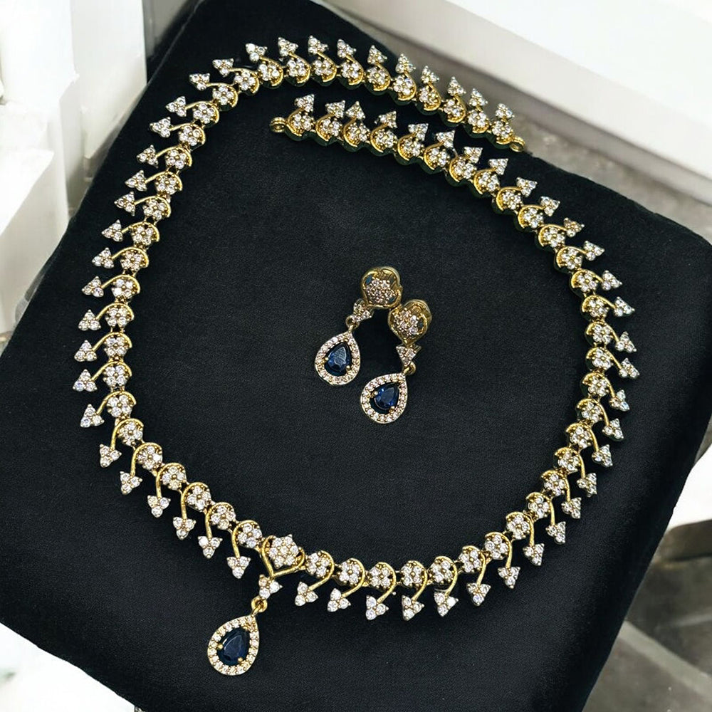 Sona Covering Sparkle Luxe Austrian Stone Necklace set