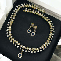 Sona Covering Sparkle Luxe Austrian Stone Necklace set