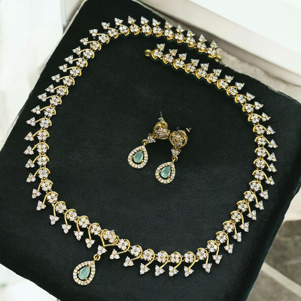 Sona Covering Sparkle Luxe Austrian Stone Necklace set