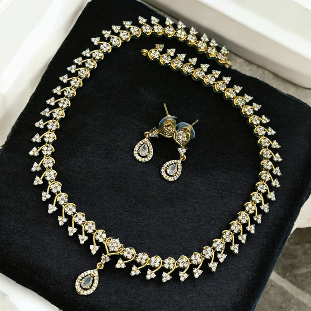 Sona Covering Sparkle Luxe Austrian Stone Necklace set