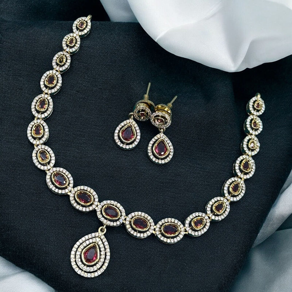 Sona Covering Sparkle Luxe Austrian Stone Necklace set