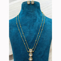 Sona Covering Elegant Kundan Long Necklace Set with Minimal Stud Earrings