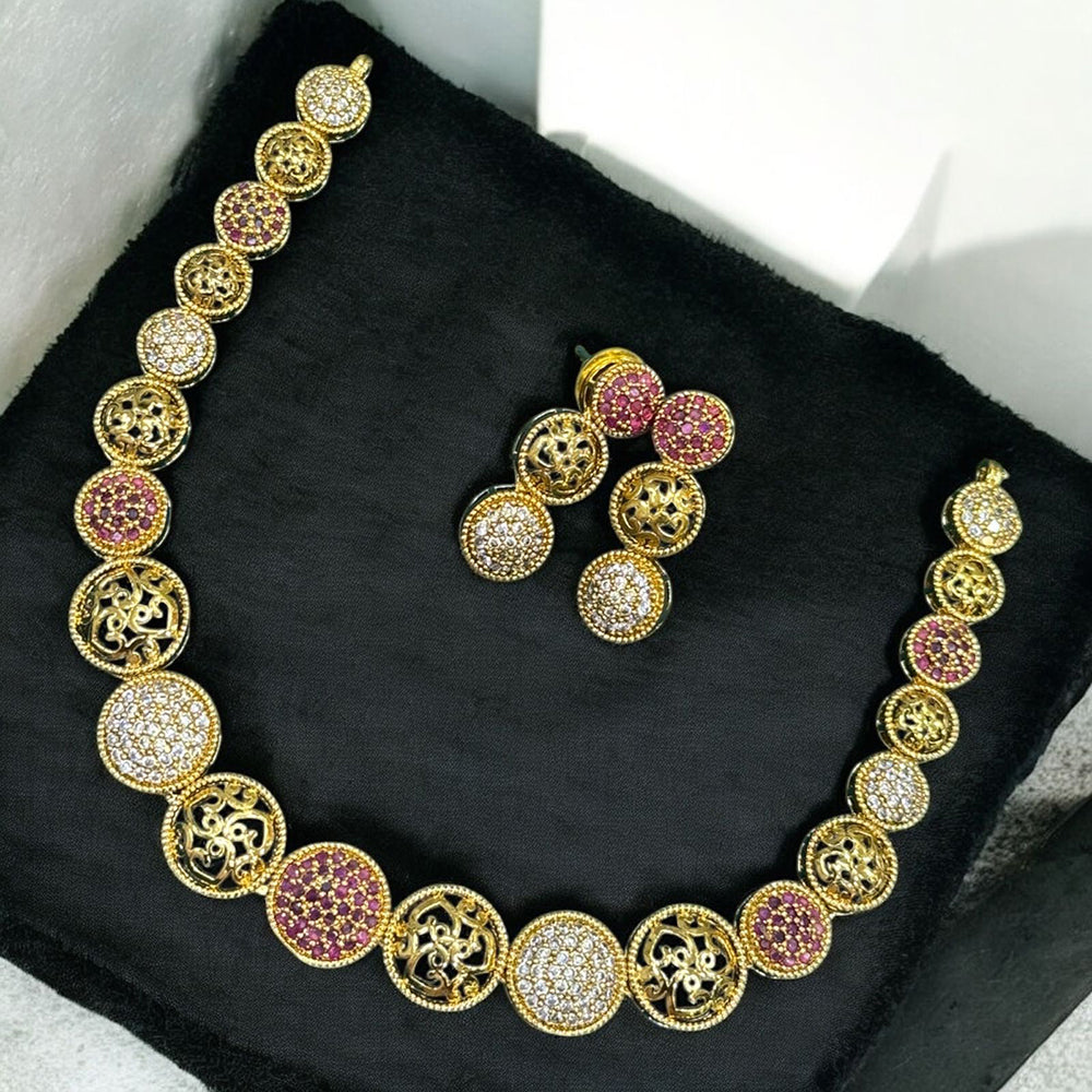 Sona Covering Opulent Charm Kundan Stone Necklace Set