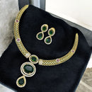 Sona Covering Sparkling Luxe Austrian Stone Necklace set