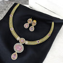 Sona Covering Sparkling Luxe Austrian Stone Necklace set