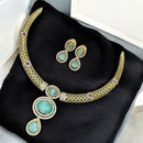 Sona Covering Sparkling Luxe Austrian Stone Necklace set
