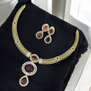 Sona Covering Sparkling Luxe Austrian Stone Necklace set
