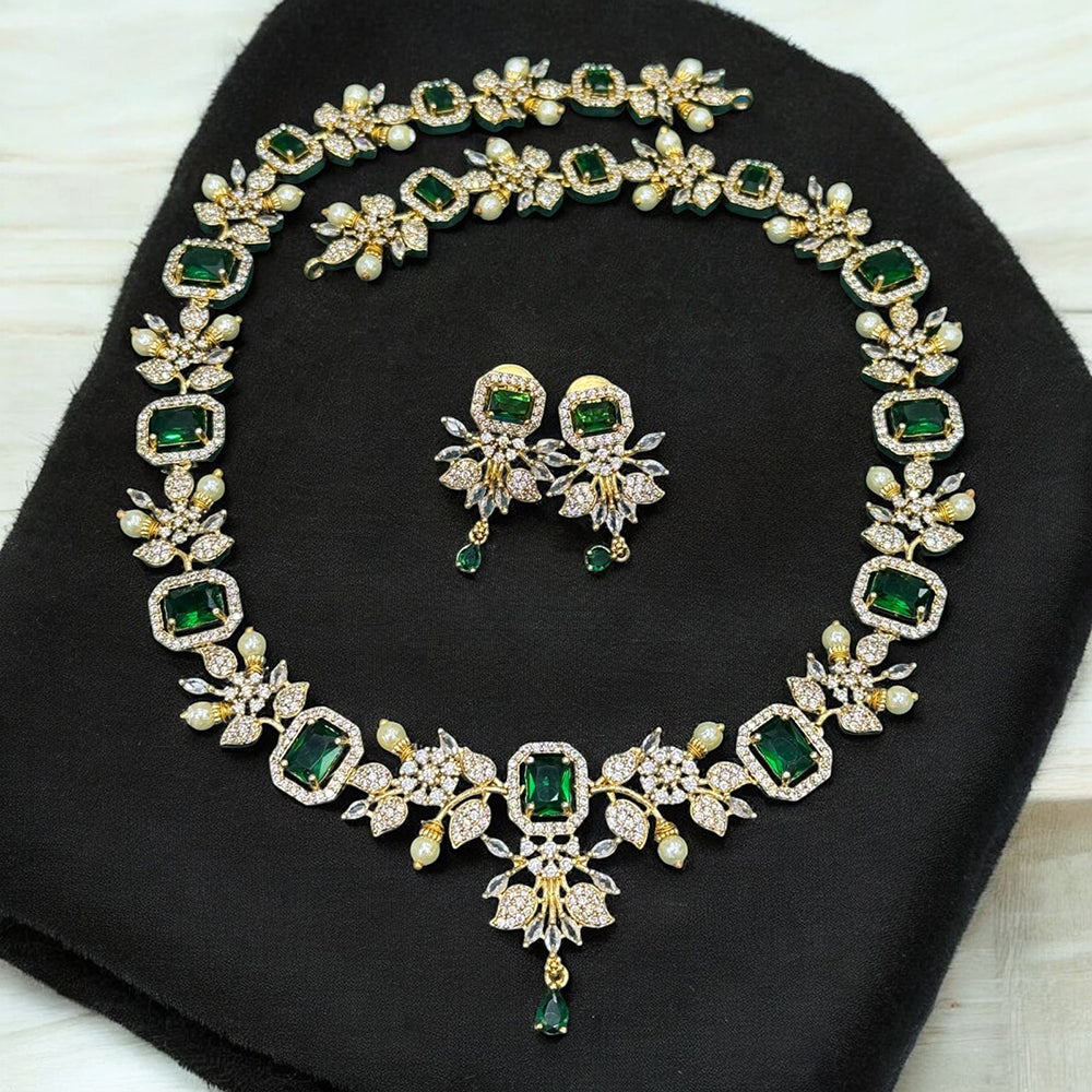 Sona Covering Sparkling Luxe Austrian Stone Necklace set