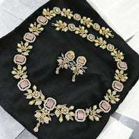 Sona Covering Sparkling Luxe Austrian Stone Necklace set