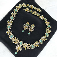 Sona Covering Sparkling Luxe Austrian Stone Necklace set