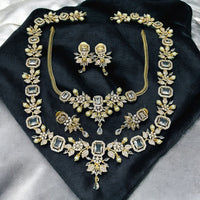Sona Covering Sparkling Luxe Austrian Stone Necklace set