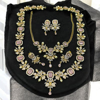 Sona Covering Sparkling Luxe Austrian Stone Necklace set