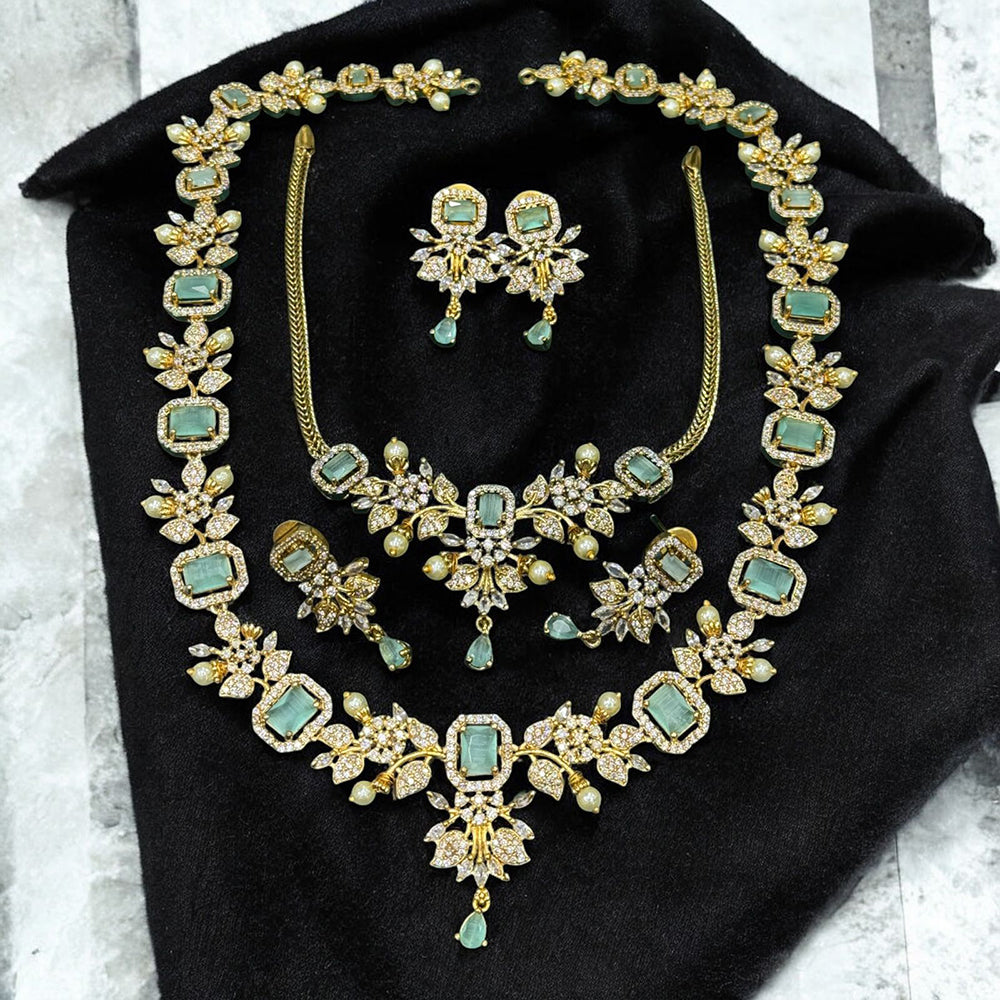 Sona Covering Sparkling Luxe Austrian Stone Necklace set