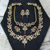 Sona Covering Sparkling Luxe Austrian Stone Necklace set