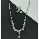 Sona Covering Lightweight Crystal Stone Necklace Set Of Party Wear