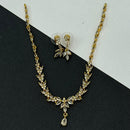 Sona Covering Lightweight Crystal Stone Necklace Set Of Party Wear