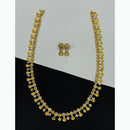 Sona Covering Lightweight Austrian Stone Long Necklace Set Of Party Wear