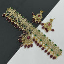 Sona Covering Elegant Crystal And Austrian Stone Beads Choker Necklace Set