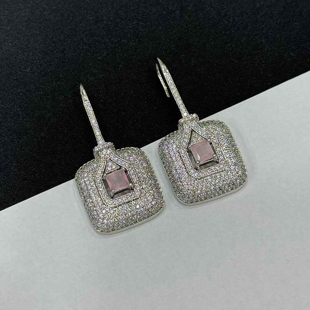 Sona Covering Graceful American Diamond Dangler Earrings