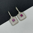Sona Covering Graceful American Diamond Dangler Earrings