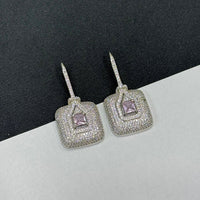Sona Covering Graceful American Diamond Dangler Earrings