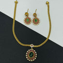 Sona Covering Royal Elegance Pota Stone with Pearl Necklace Set