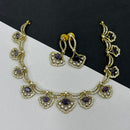 Sona Covering Tribal Fusion American Diamond And Austrian Stone Necklace Set