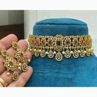Sona Covering Luxury Austrian Stone And Pota Stone Necklace Set