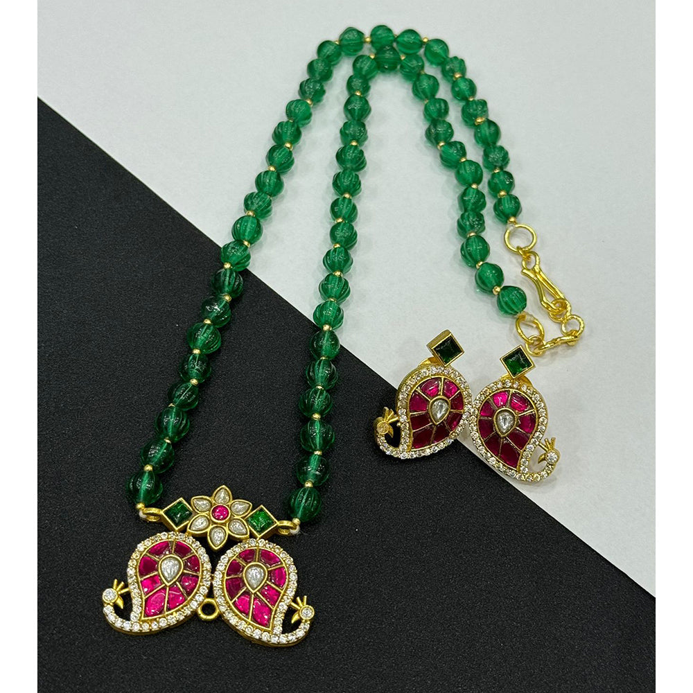 Sona Covering Ethnic Pota And Kundan Stone Necklace Set