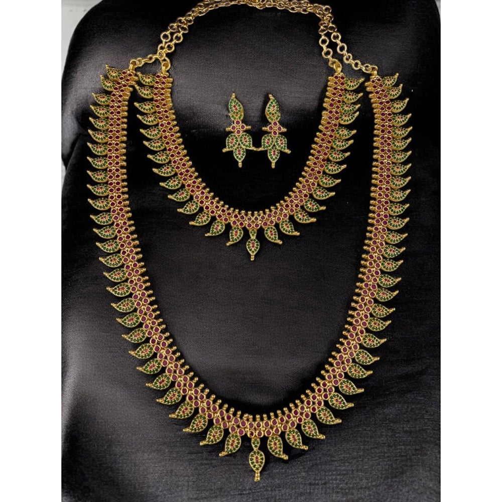 Sona Covering Glamorous Glow Pota Stone Necklace Set