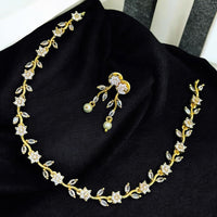 Sona Covering Glamorous Crystal And Austrian Stone Necklace Set
