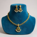 Sona Covering Classic Pota Stone And Pearl Necklace Set