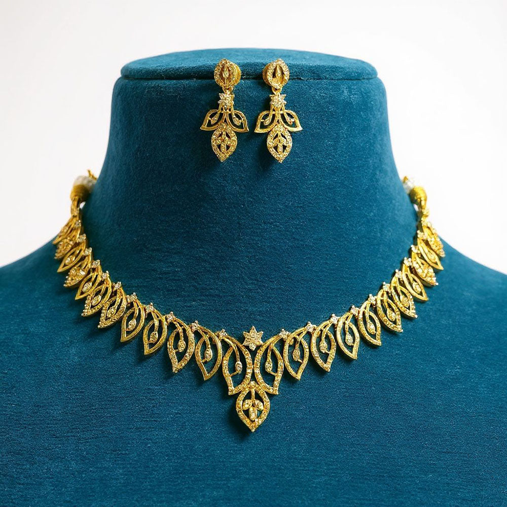 Sona Covering Glamorous Austrian Stone Necklace Set