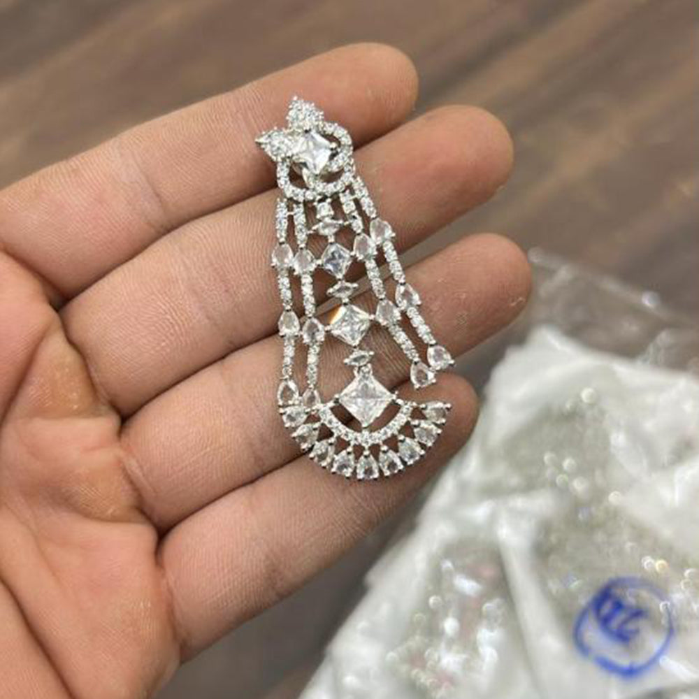 Sona Covering Graceful American Diamond Dangler Earrings